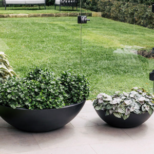 Chậu xi măng tròn vát